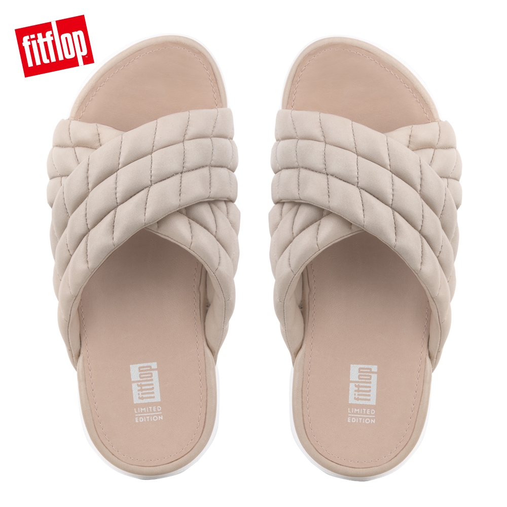 FitFlop LOOSH LUXE LEATHER CROSS灰粉