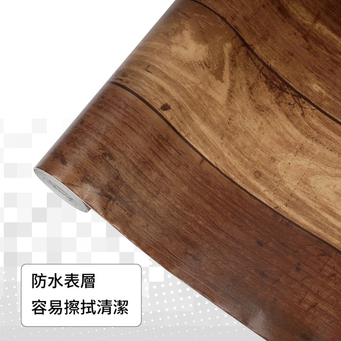 防水自黏壁紙貼-舊木紋 45cm X 10M