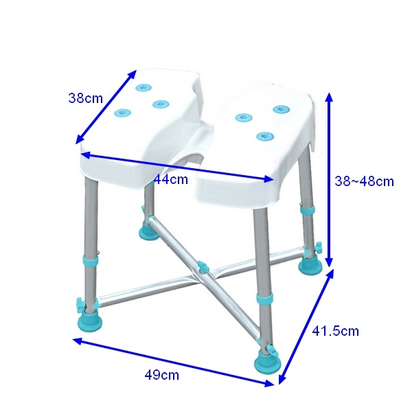 COLOR 荷重型鋁合金洗臀洗澡椅(免工具組裝)