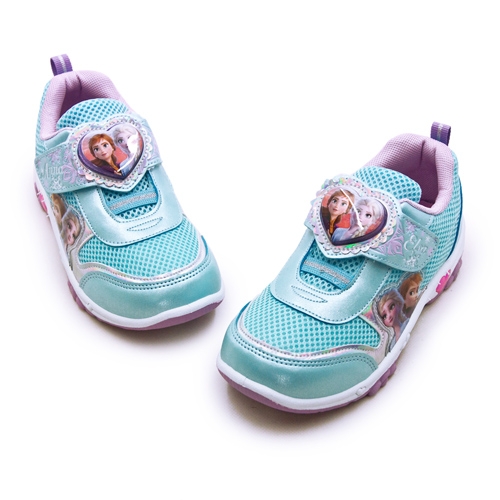 Disney 迪士尼冰雪奇緣 FROZEN 兒童電燈慢跑鞋 粉藍 94906
