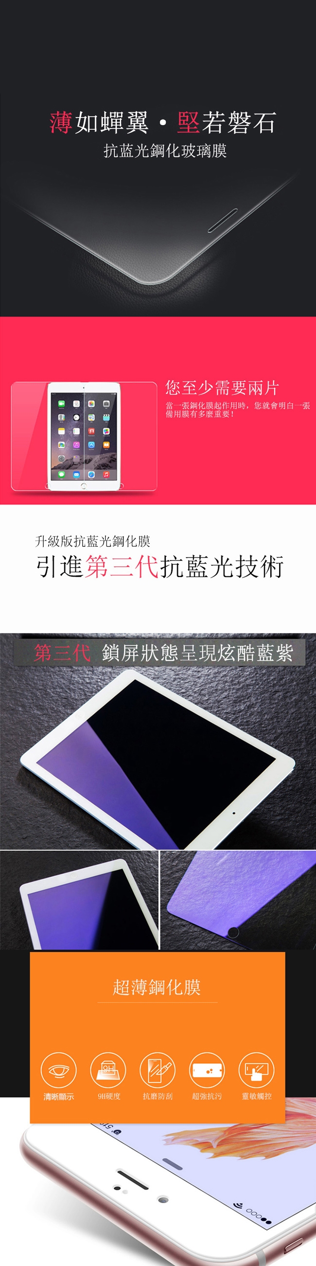 ANTIAN iPad Mini 7.9吋 19 版 平板鋼化膜 滿版玻璃貼 螢幕保護貼