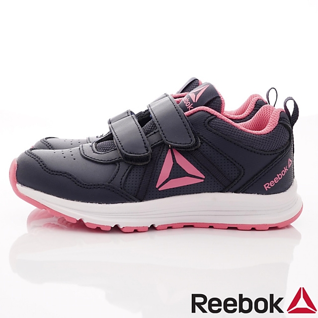 Reebok頂級童鞋 雙絆帶輕量運動鞋款 EI722黑粉(中小童段)