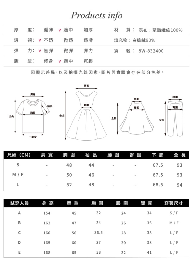 gozo 撞色抽繩織帶羽絨大衣(藍色)