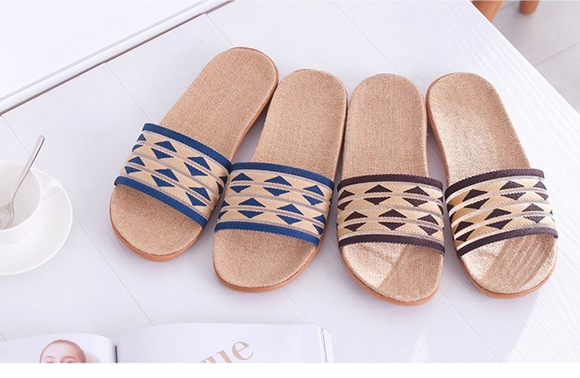 日創優品 4雙超低價 天然亞麻止滑室內拖鞋 出清不挑色