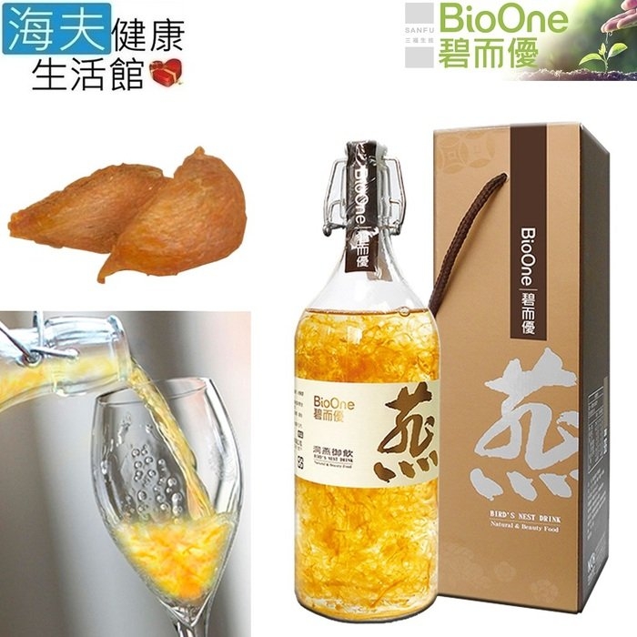 海夫健康生活館 BioOne 碧而優 印尼蘇門達臘 洞燕御飲_1000ml/瓶，共3瓶