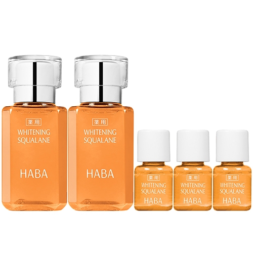 HABA 無添加主義 美白C角鯊精純液(15ml)*2+(4ml)*3