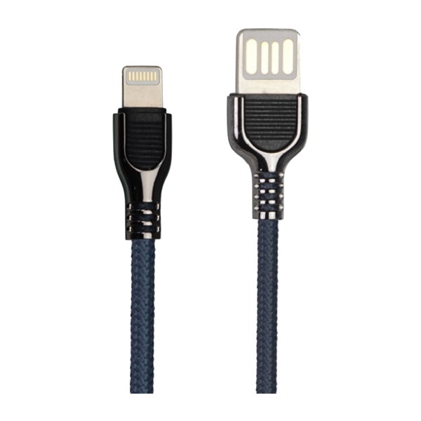 KINYO蘋果雙面魚叉鋅合金數據線USB-A22(兩入裝)