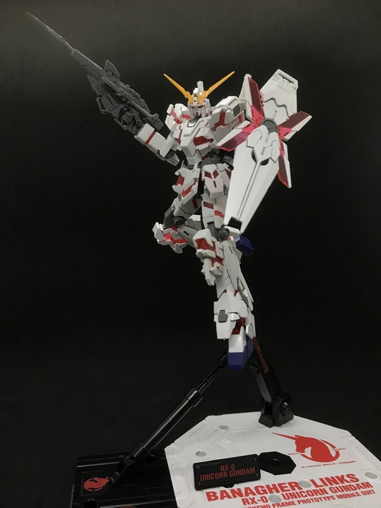 日本BANDAI鋼彈模型支架展示架ACTION BASE 1 UNICORN GUNDAM