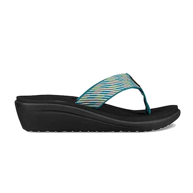 TEVA Voya Wedge 經典織帶夾腳拖 湖水藍綠 女