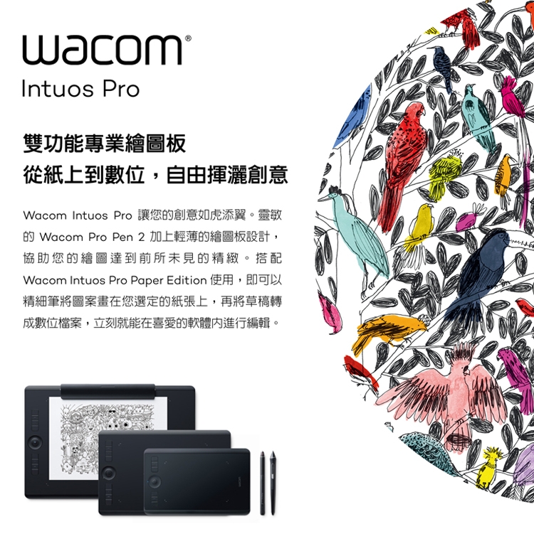 Wacom Intuos Pro small 專業繪圖板 PTH-460/K0