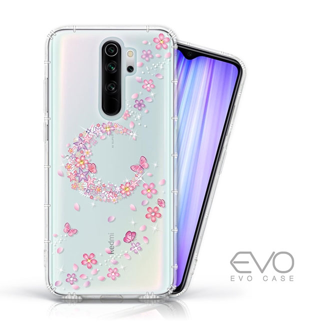 EVO CASE MI 紅米 Note 8 Pro 奧地利水鑽殼 - 櫻月