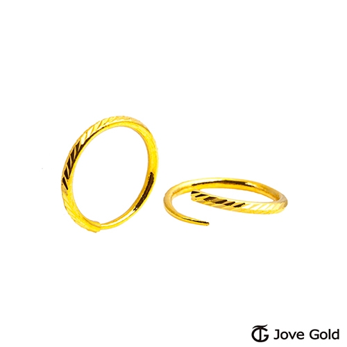 Jove Gold 漾金飾 都會女子黃金耳環