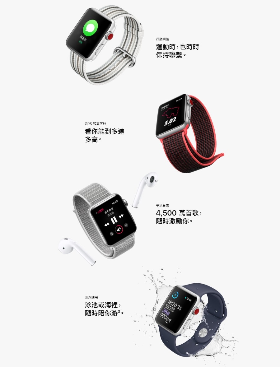 《福利品》Apple Watch S3 38鋁-金殼粉帶