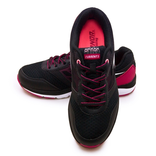 ARNOR輕量避震慢跑鞋 FIT ONLY系列 黑紫紅 92212