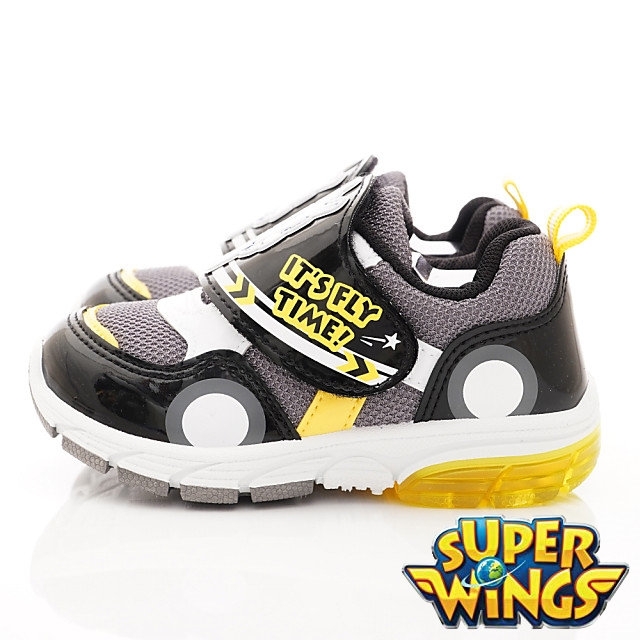 SUPER WINGS 電燈運動鞋款 SNI3016黑(中小童段)
