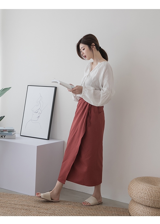 D+AF 愜意搭配．寬版一字超軟平底拖鞋＊米白