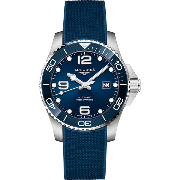 LONGINES 浪琴 深海征服者浪鬼陶瓷潛水機械錶-藍x43mm