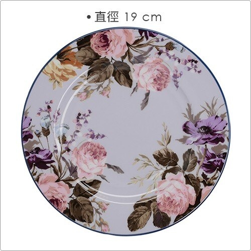 《CreativeTops》花卉淺餐盤(淡紫19cm)