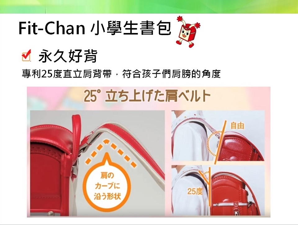 日本原裝超人氣品牌Fit-Chan小學生書包