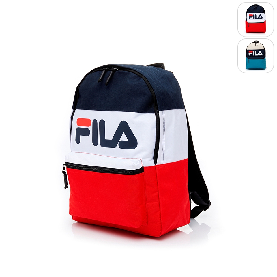 FILA LOGO後背包-紅藍白 BPT-5005-NV