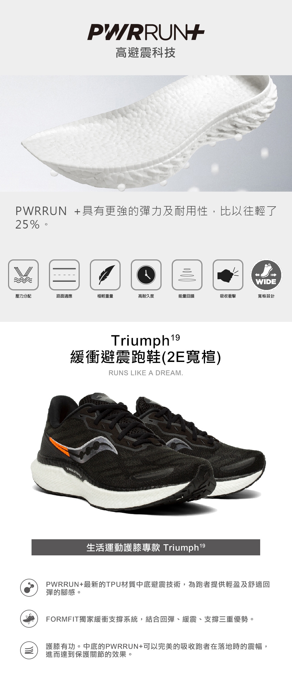 SAUCONY 索康尼】慢跑鞋/運動鞋/休閒鞋/男鞋緩衝避震原廠貨TRIUMPH 19