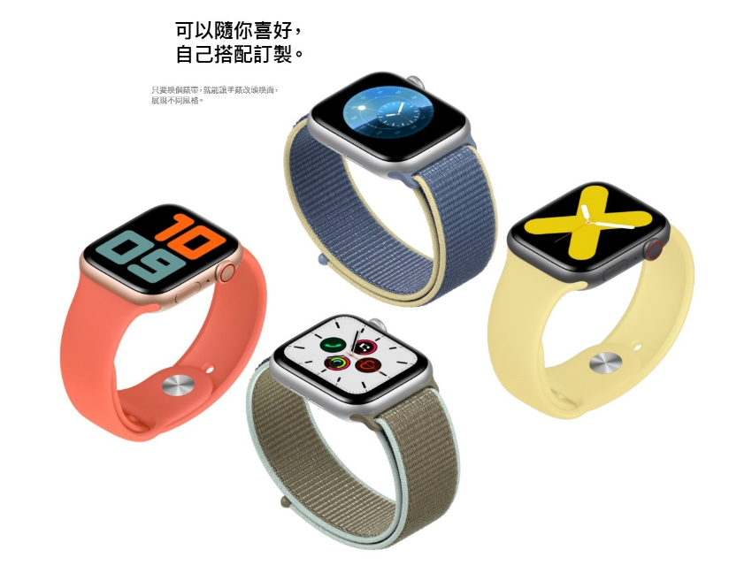 Apple Watch S5 NIKE GPS版 44mm 鋁錶殼配運動錶帶