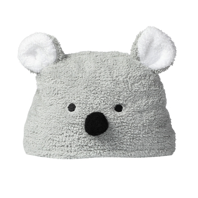 【MORINO摩力諾】超細纖維動物造型速乾兒童罩袍浴帽組合(無尾熊)