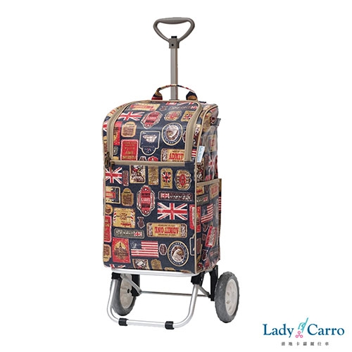 Lady Carro蕾地卡蘿 單輪伸縮拉桿購物車 (二色)