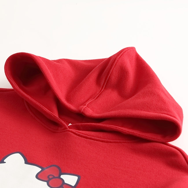 Hang Ten -童裝 - Sanrio-休閒圖樣連帽長版上衣 - 紅