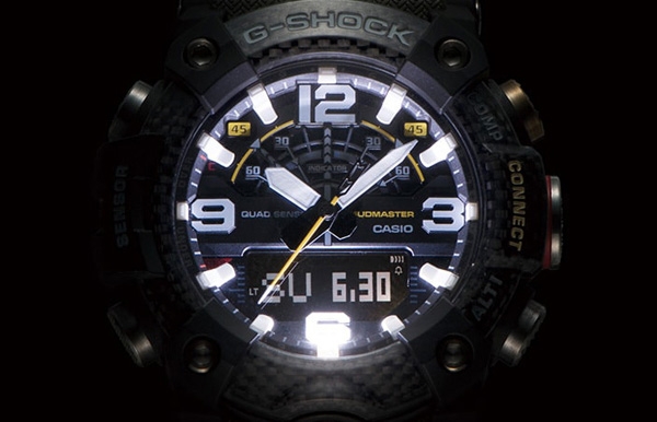 CASIO卡西歐 G-SHOCK 防塵泥 藍芽 GG-B100-1A3_53.1mm