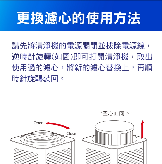 KINYO 桌上型清淨機HEPA濾心AO500-1