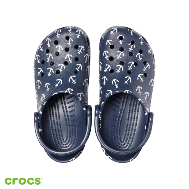 Crocs 卡駱馳 (中性鞋) 經典航海印花克駱格 206053-462