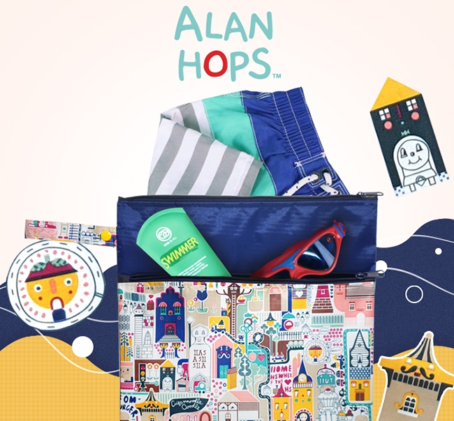 Alan Hops 防水乾濕分離收納袋 (迷情莫斯科)