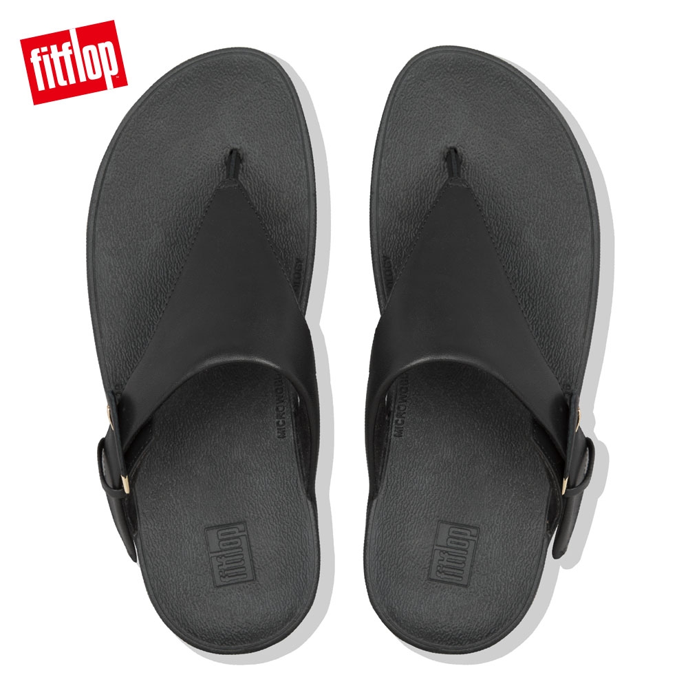 FitFlop LOTTIE BUCKLE TOE THONGS 黑色