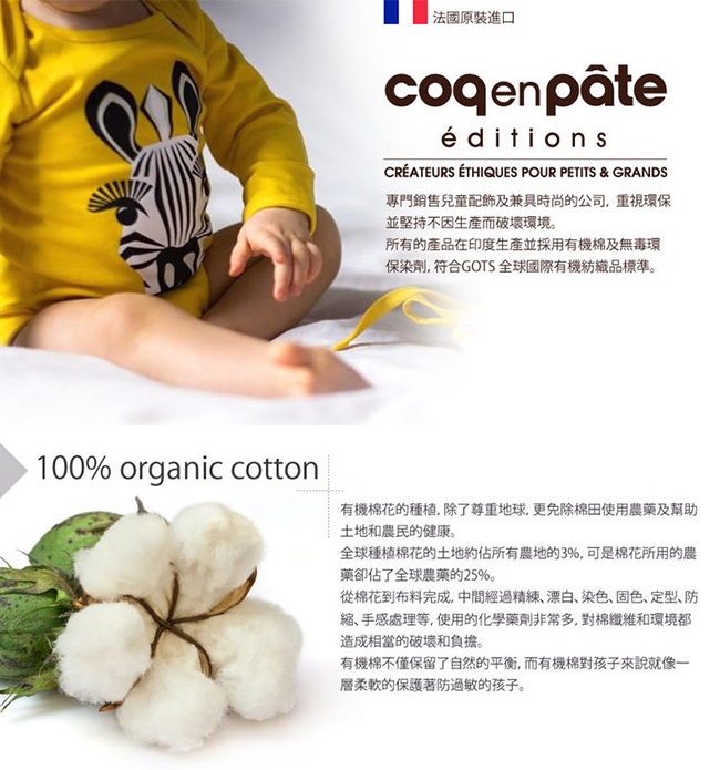 【COQENPATE】法國有機棉布包-方方兒拎出門- 刺蝟