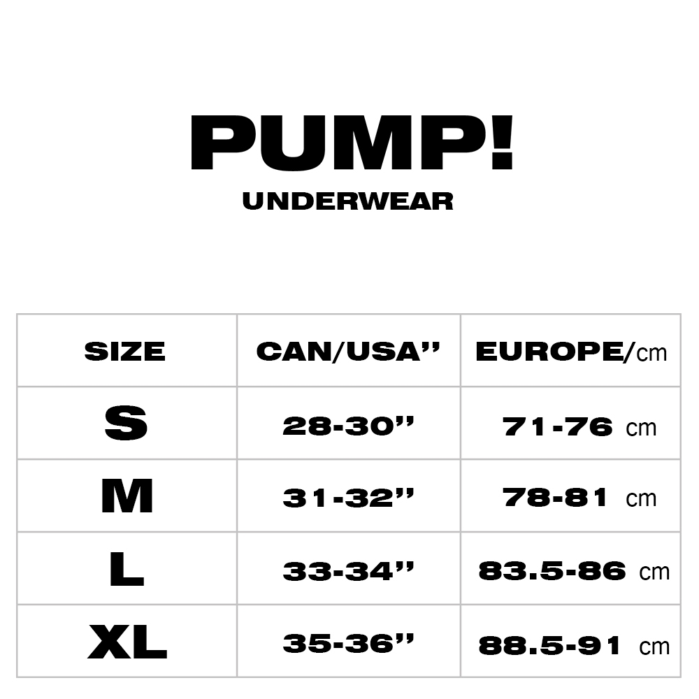 PUMP!白色經典四角內褲