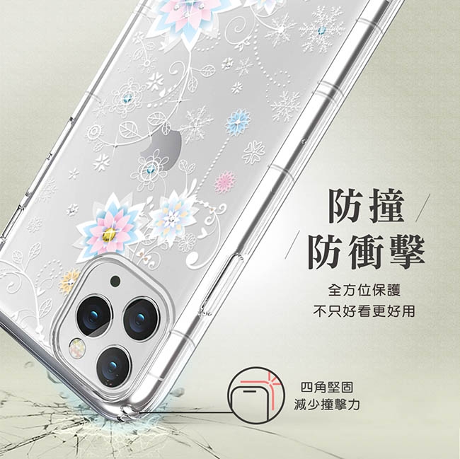 Meteor iPhone 11 Pro Max 奧地利水鑽殼 - 冰花