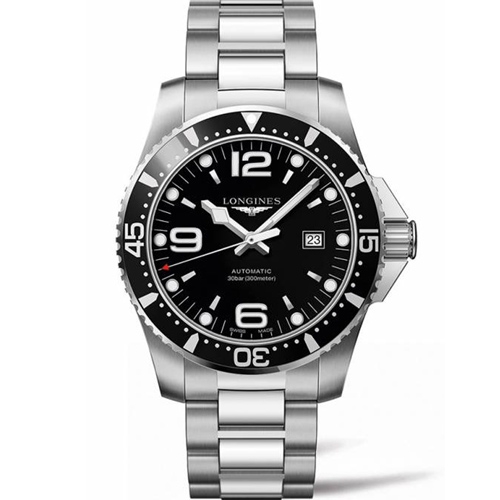 LONGINES 浪琴 深海征服者潛水機械錶(L38414566)-黑/44mm