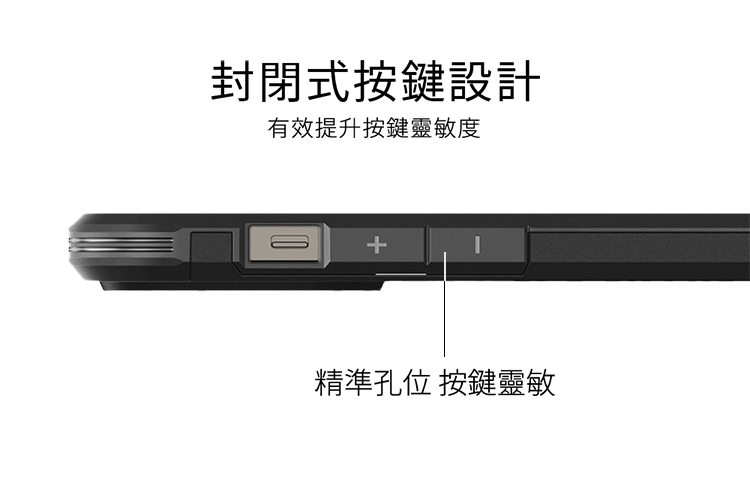 封閉式按鍵設計有效提升按鍵靈敏度精準孔位 按鍵靈敏