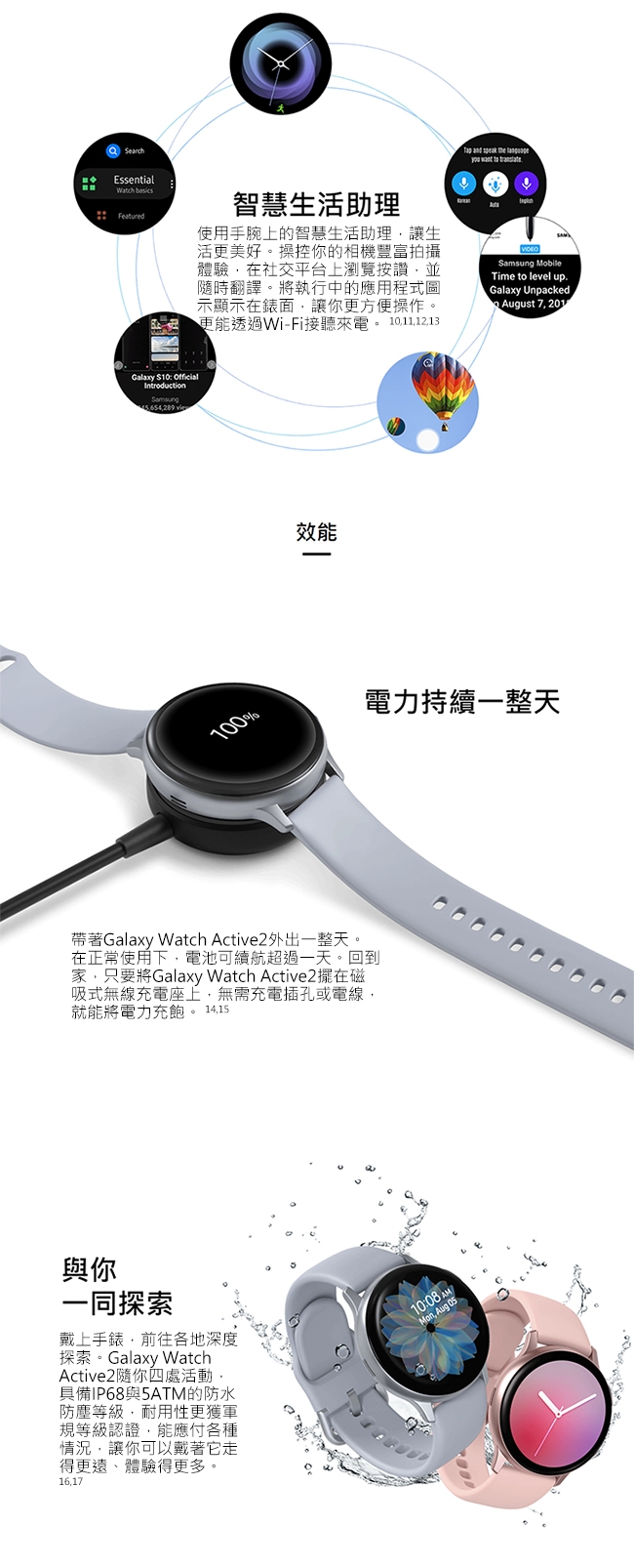 分期Samsung Galaxy Watch Active2 44mm鋁製藍牙R820