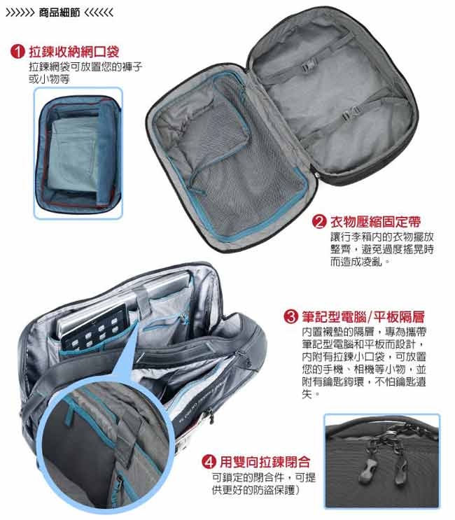 Deuter AVIANT CARRY ON 28L 專業休閒電腦後背包_黑