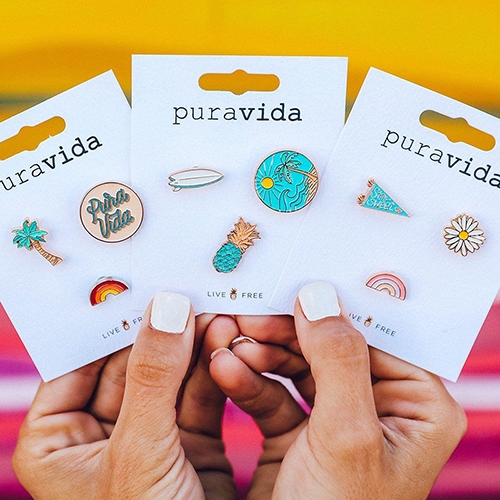 Pura Vida 美國手工 SURF CHECK PIN SET衝浪胸針組