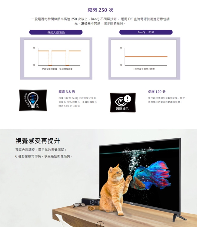 BenQ 32吋 HD低藍光顯示器+視訊盒C32-310