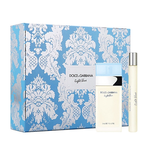 DOLCE & GABBANA D&G Light Blue淺藍女性淡香水禮盒(淡香水25ml+香水筆