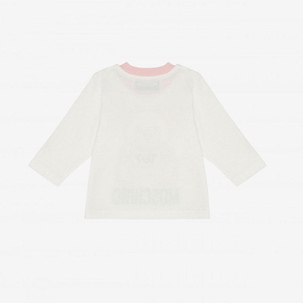 MOSCHINO Baby粉色泰迪上衣 (童)