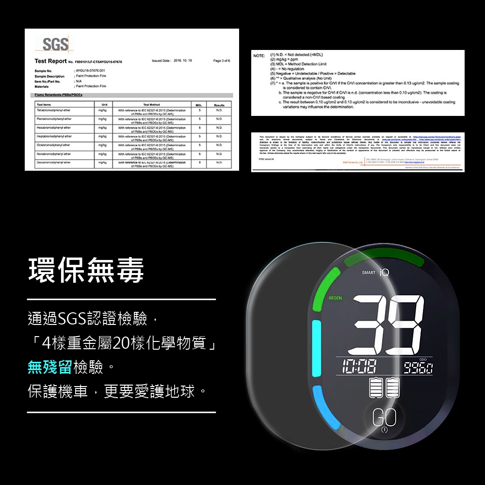 o-one GO螢膜gogoro2 儀表板保護貼 滿版全膠護貼超跑包膜頂級原料犀牛皮