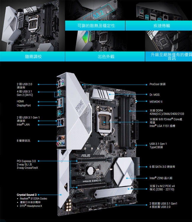 華碩 PRIME Z390-A 主機板