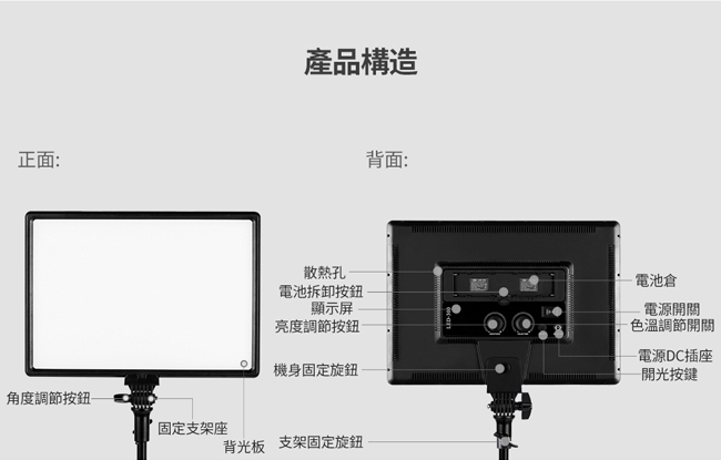 Sidande 斯丹德 16吋LED柔光燈(LED-300)