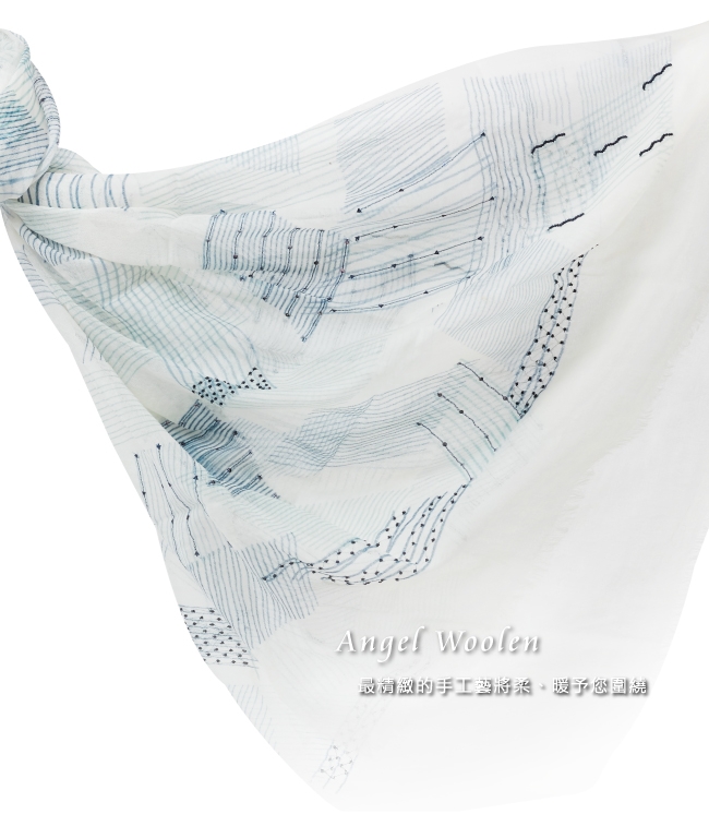 【ANGEL WOOLEN】音符印度胎羊毛手工披肩(共四色)