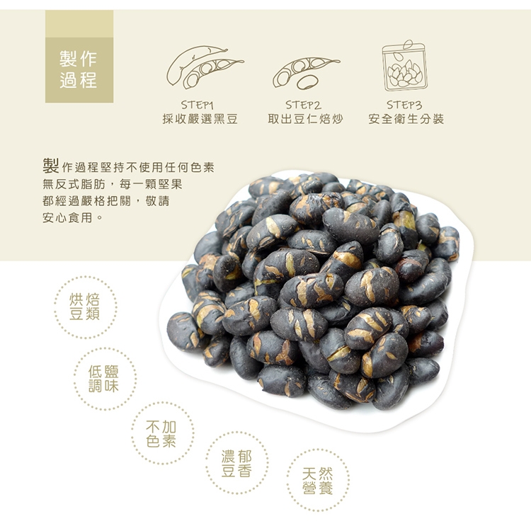 菓青市集 炒黑豆300g